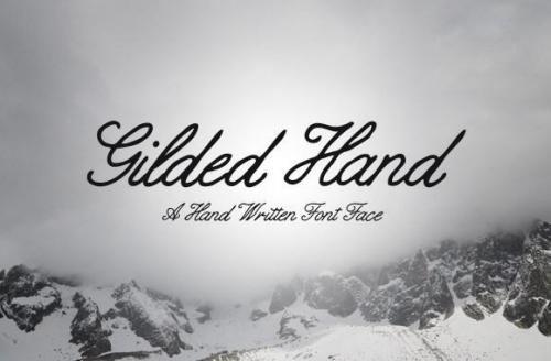 Gilded Hand Script Font