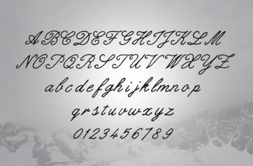 Gilded Hand Script Font 2