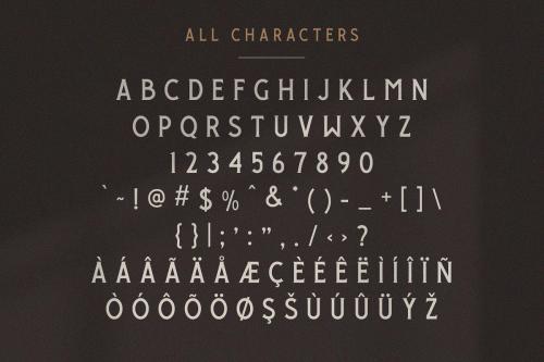 Giroud Condensed Serif Font 8