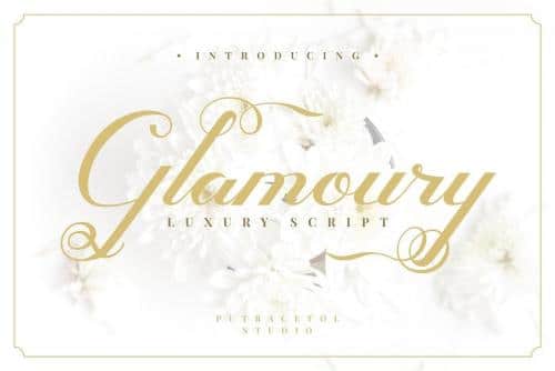 Glamoury Script Font 1