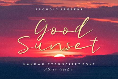 Good Sunset Script Font