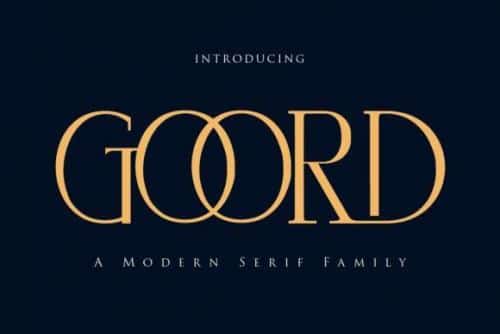 Goord Modern Serif Font