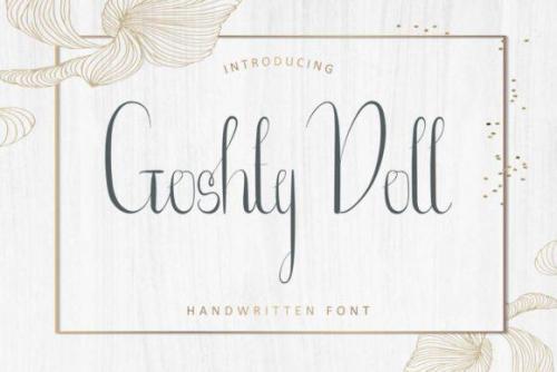 Goshty Doll Calligraphy Font