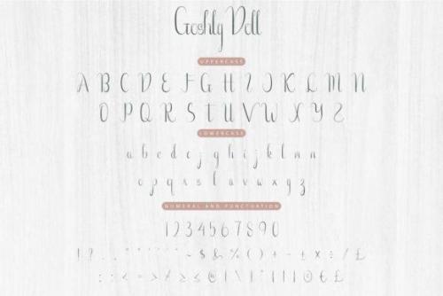 Goshty Doll Calligraphy Font 4