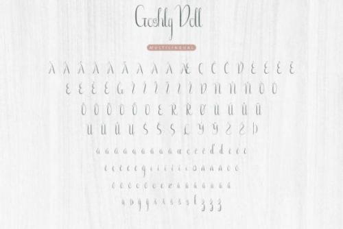 Goshty Doll Calligraphy Font 7