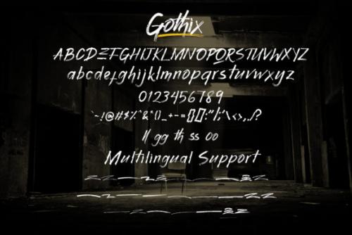 Gothix Hand Brush Font 6