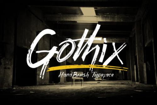 Gothix Hand Brush Font 7