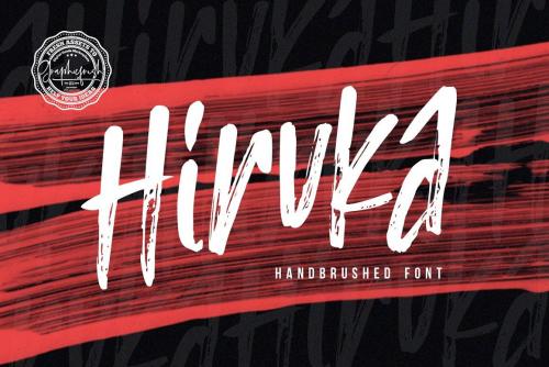 HIRUKA Handbrushed Font 7