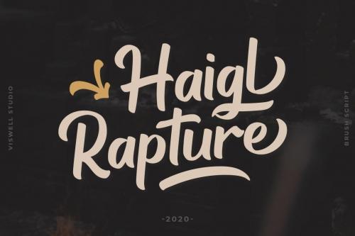 Haigl Rapture Bold Script Font
