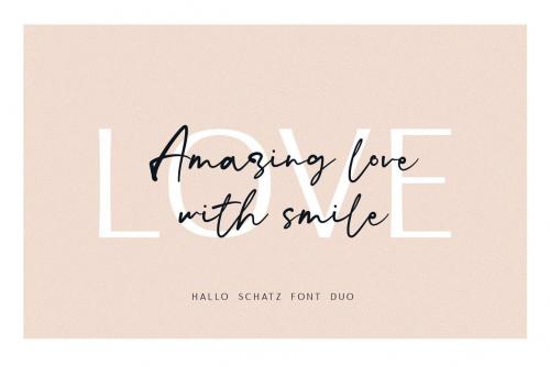 Hallo Schatz Font Duo 2