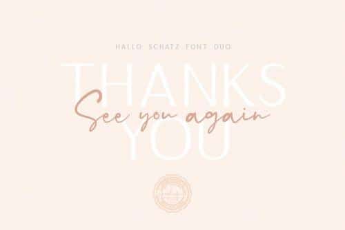 Hallo Schatz Font Duo 6