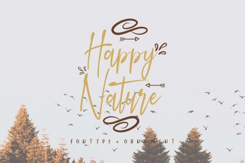 Happy Nature Script Font 1