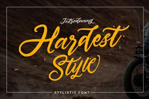 Hardest Stylistic Font Free 7
