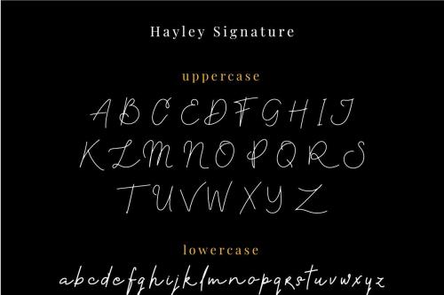Hayley Signature Font 3