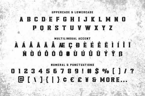 Headcorps  Lordcorps Display Military Font 18