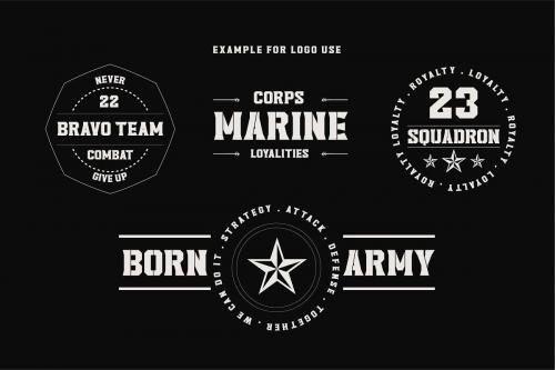Headcorps  Lordcorps Display Military Font 8