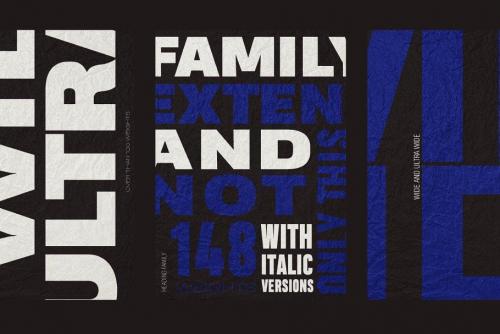 Heading Pro Wide Font Family  2