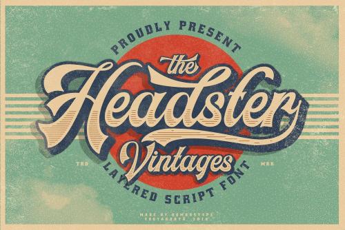 Headster Layered Font Family 2