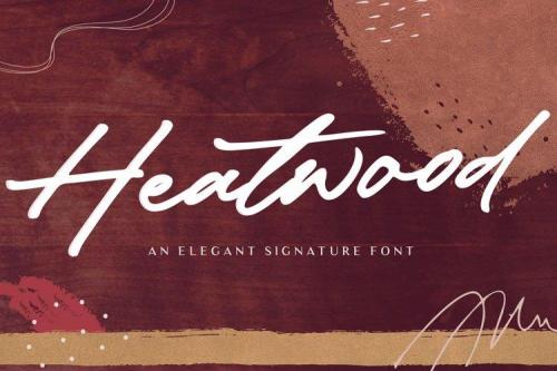 Heatwood Bold Signature Font