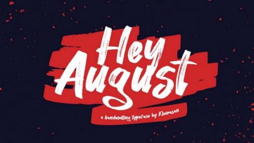 Hey August Free Font