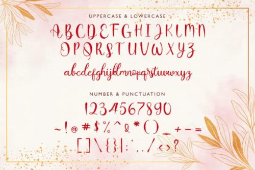 Hey Sweety Modern Calligraphy Script Font 12