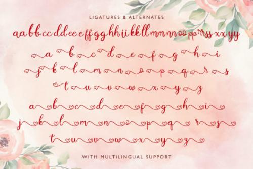 Hey Sweety Modern Calligraphy Script Font 13
