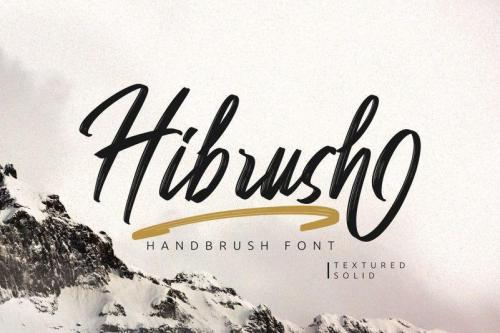 Hibrush Brush Font