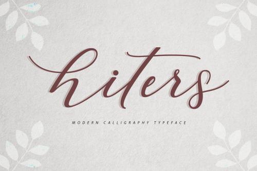 Hiters Calligraphy Font