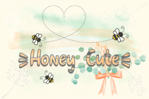 Honey Cute Script Font 10
