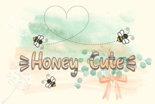 Honey Cute Script Font 17