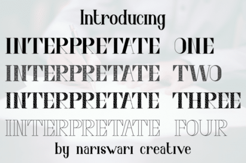 Interpretate Four Serif Font 1