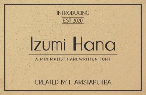 Izumi Hana Sans Serif Font 1