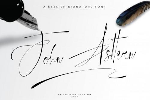 John Asttern Signature Font