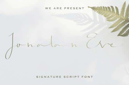 Jonatan Eve Script Font 5