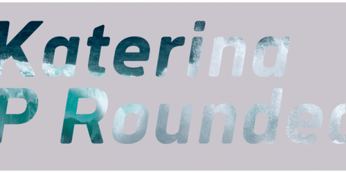Katerina P Rounded Sans Serif Typeface 2