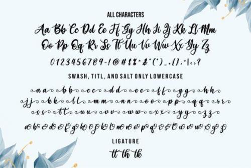Kathira Calligraphy Script Font 7