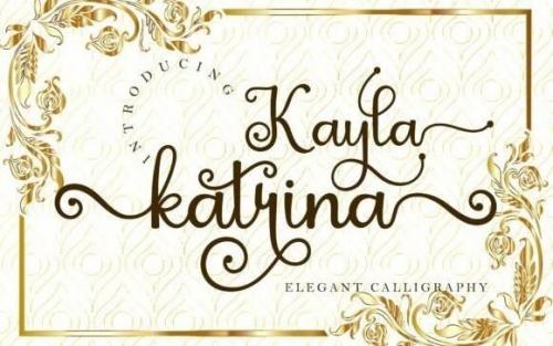 Kayla Katrina Calligraphy Font