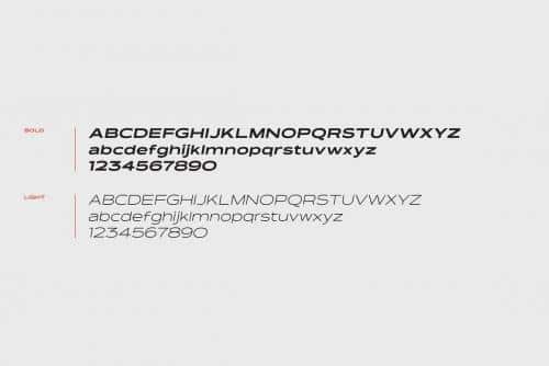 Kinetic Sans Serif Typeface 6