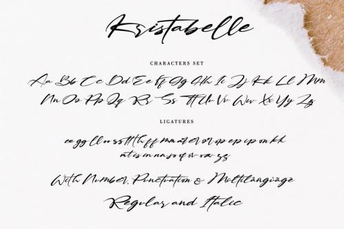 Kristabelle Script Font 17