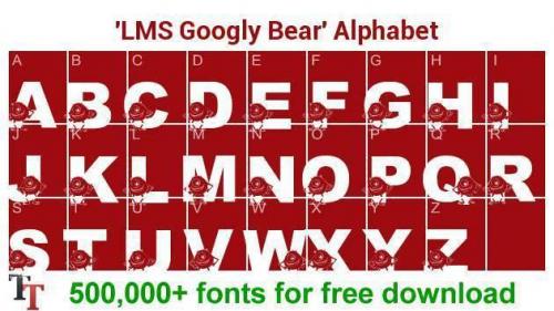 LMS Googly Bear Font 1