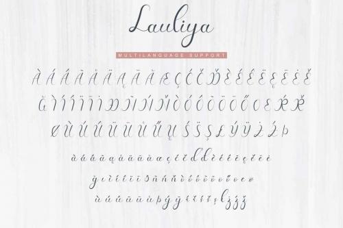 Lauliya Calligraphy Font 3