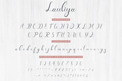 Lauliya Calligraphy Font 4