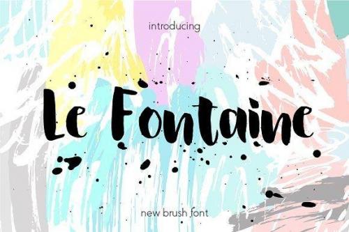 Le Fontaine Brush Font Free