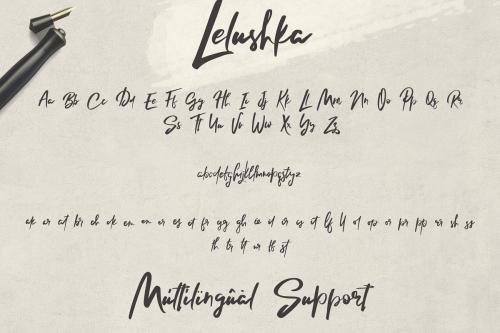 Lelushka Script Font 7