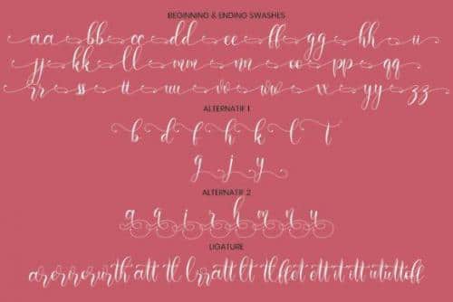 Loffers Calligraphy Script Font 9