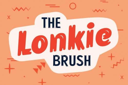 Lonkie Brush Font Family 2