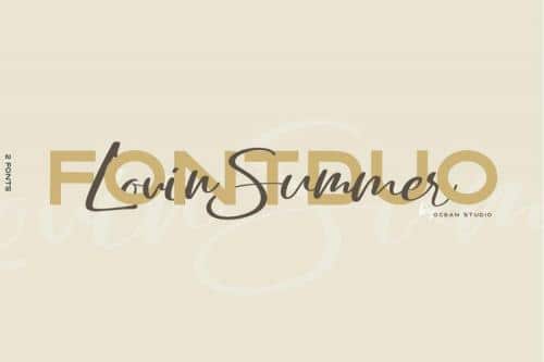Lovin Summer Script Font