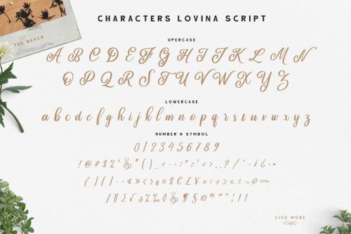 Lovina Calligraphy Font 6