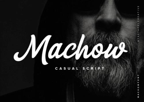 Machow Bold Casual Script Font