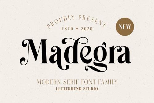 Madegra Modern Serif Font